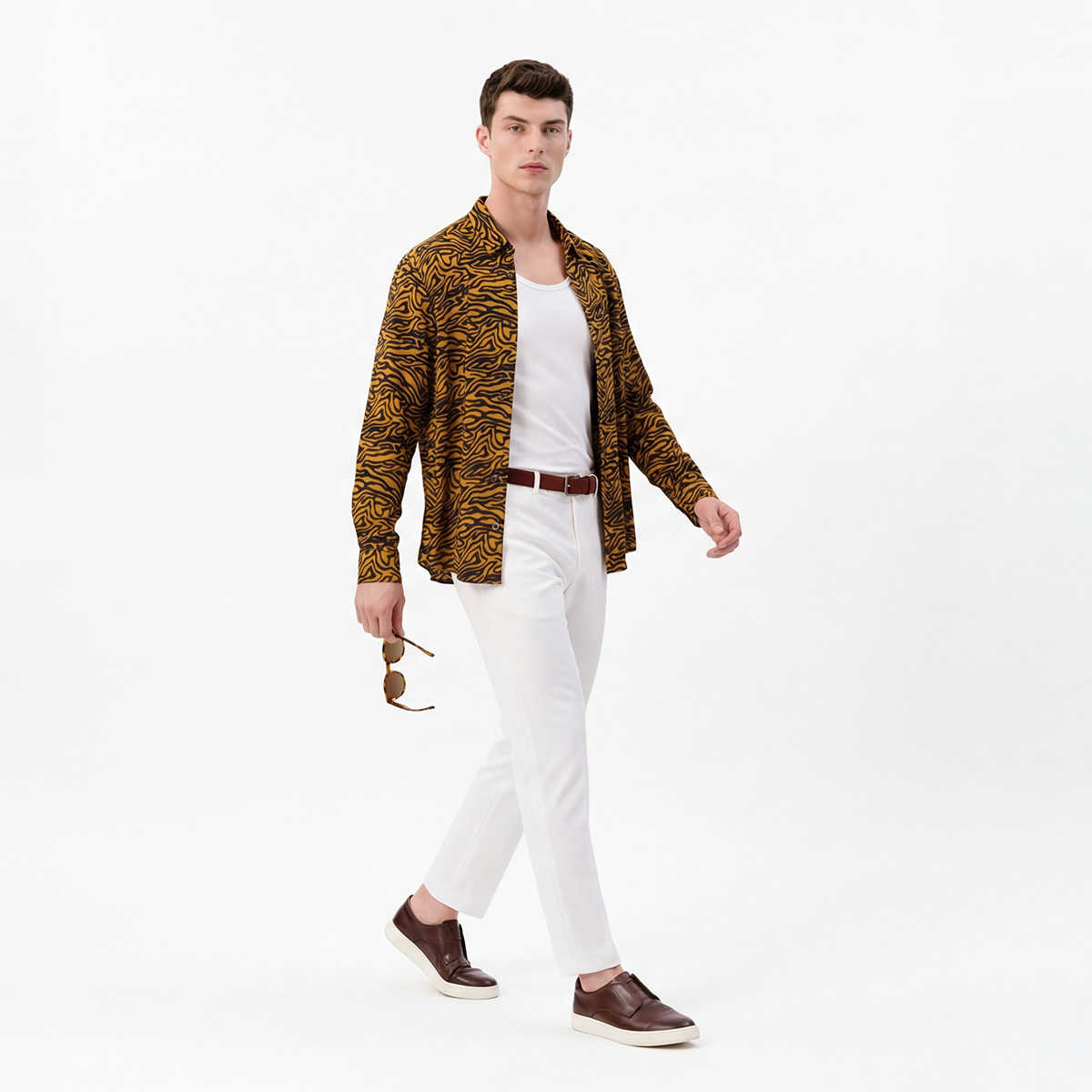 Áo Sơ Mi Nam in hoạ tiết Aristino ALSM1309