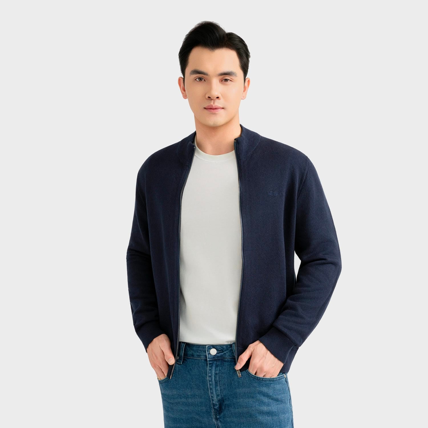 Áo Khoác Len Nam Jacquard Aristino AWJU02BS4