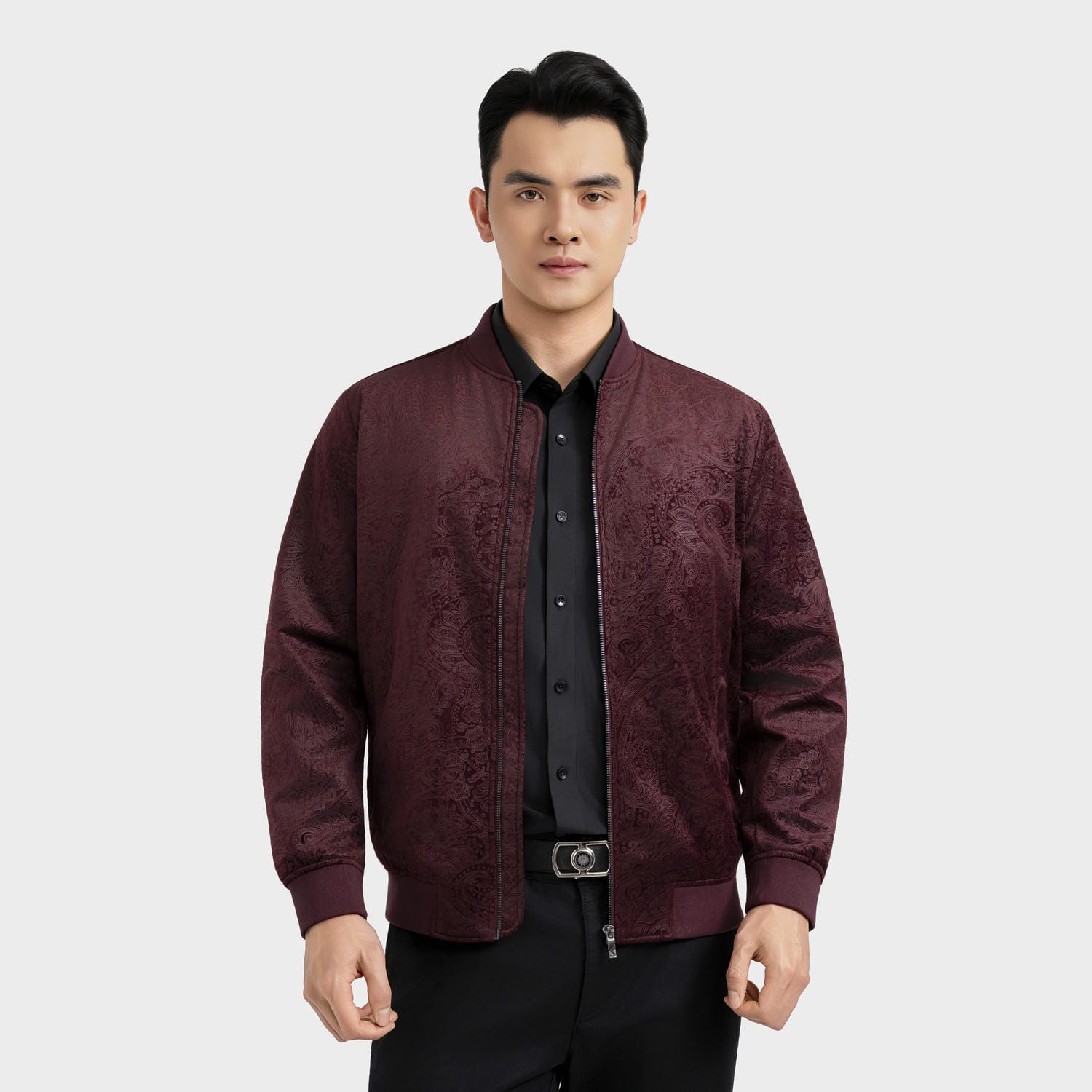 Áo Khoác 2 Lớp Nam Jacquard Aristino Regular Fit AJK038BS0