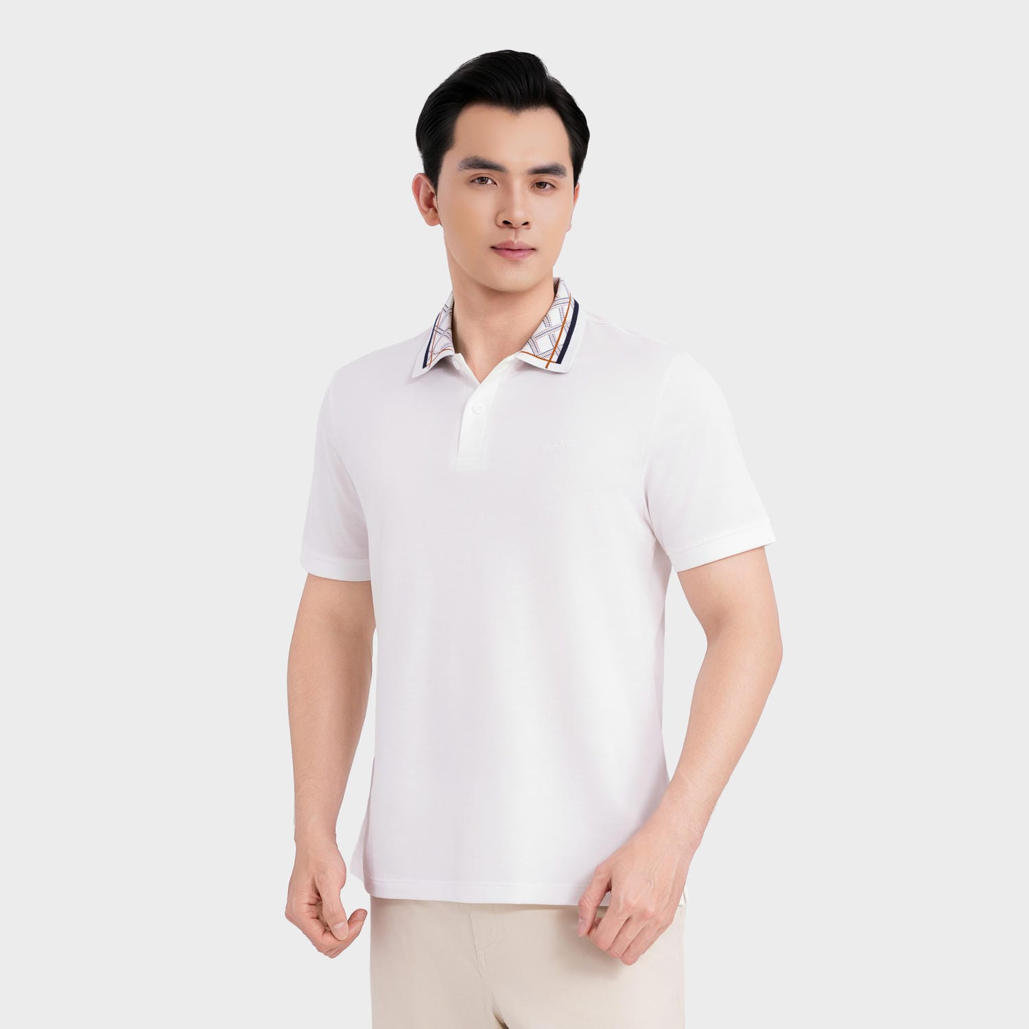 Áo Elite Polo Nam Trắng Cotton Aristino APS604EDP01