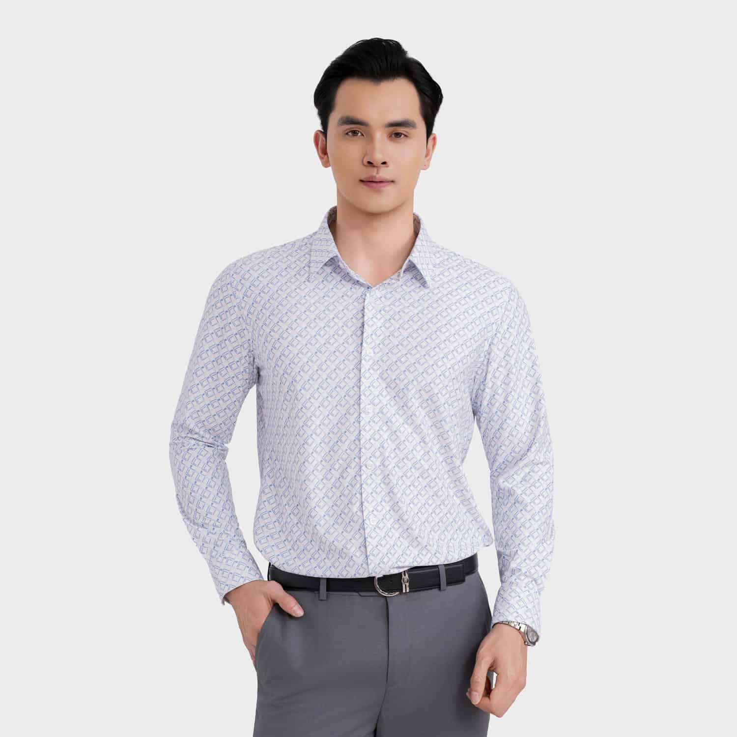 Áo Sơ Mi Nam Họa Tiết Kẻ Ô Aristino ALS119F0H2