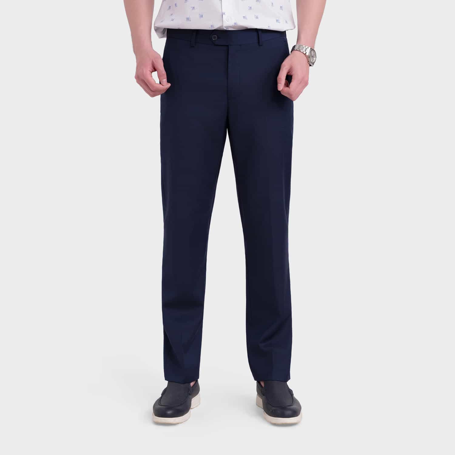 Quần Âu Nam Kẻ Wool Aristino Business 1TR211S0H2