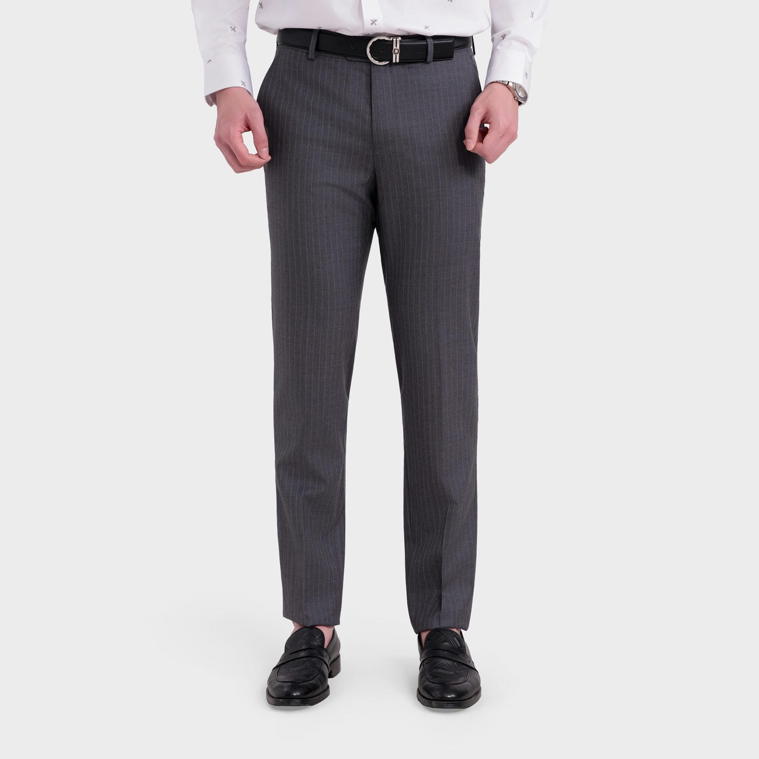 Quần Âu Nam Kẻ Wool Aristino Business 1TR214S0H2