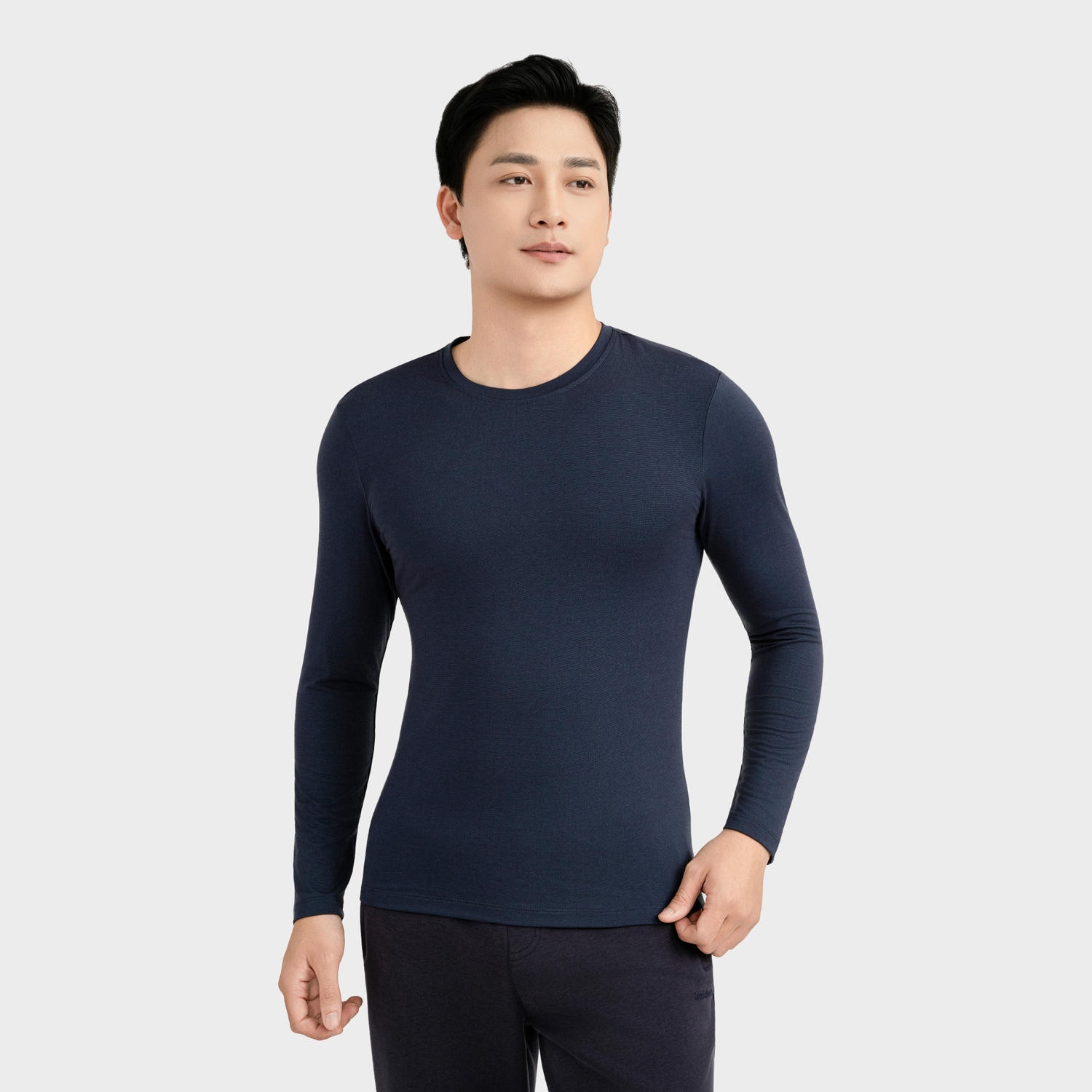 Áo Thun Giữ Nhiệt Nam Đen Insidemen Body Fit ILT025EDP01