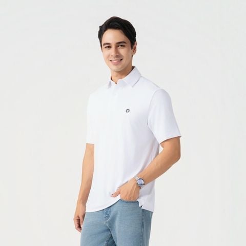Áo Elite Polo Active thể thao Nam Trắng Aristino tay ngắn phù hợp di chuyển…