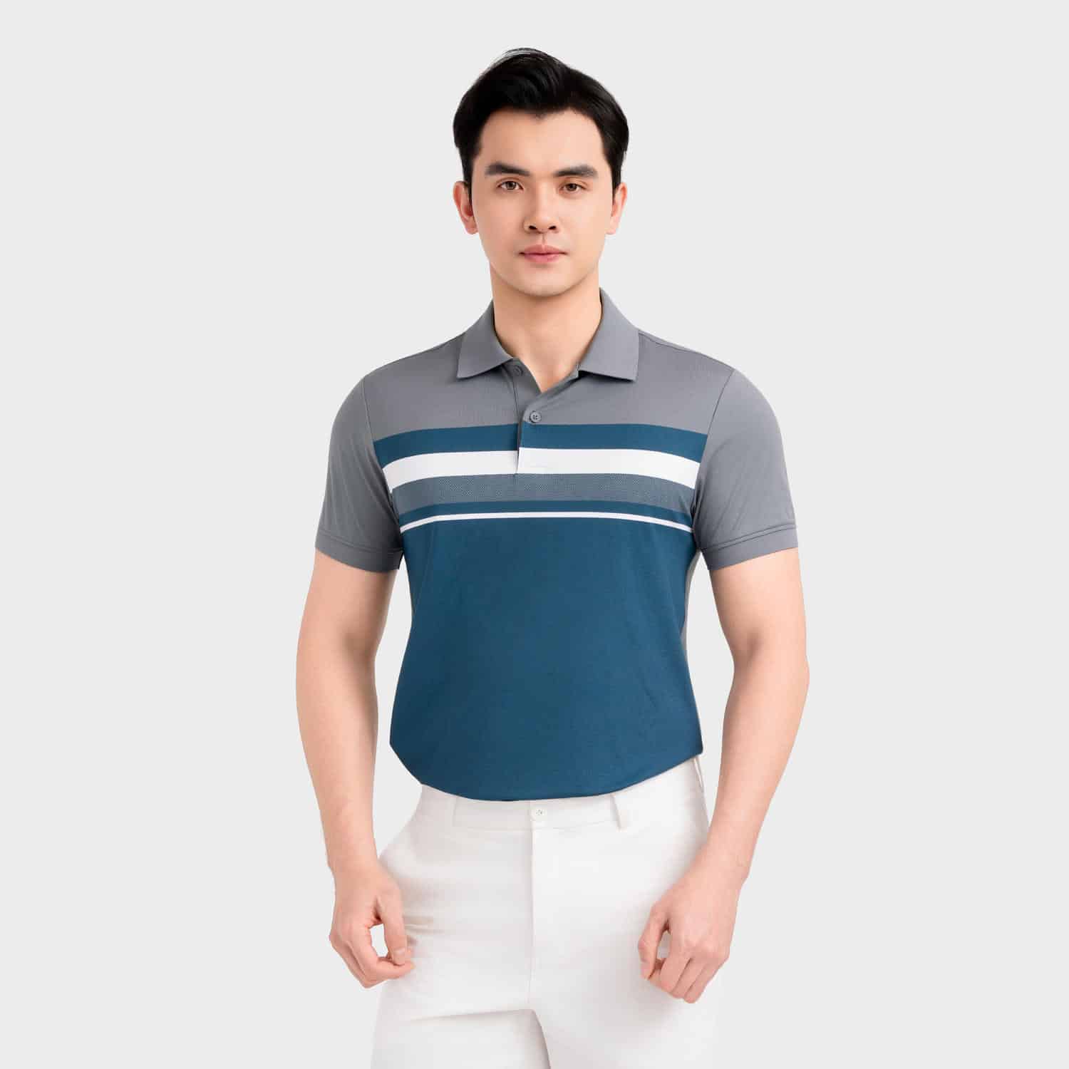 Áo Polo Nam Kẻ Jacquard Aristino Slim APS021FAH2