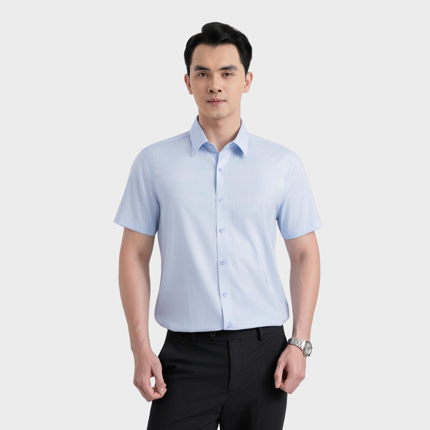 Áo Sơ Mi Nam Kẻ Chìm Aristino Regular Fit ASS066FAH2