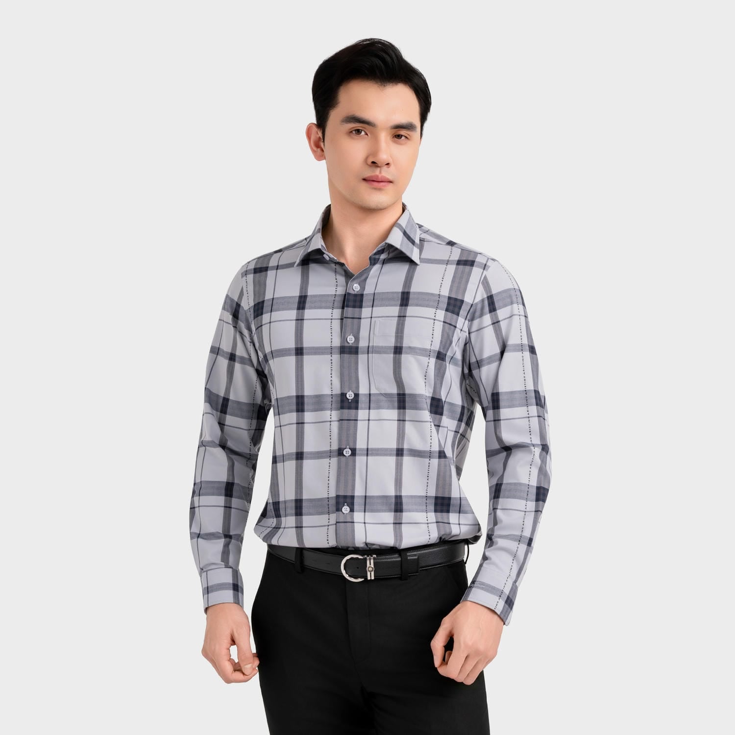 Áo Sơ Mi Nam Họa Tiết Bamboo Aristino Regular Fit ALS1770S3