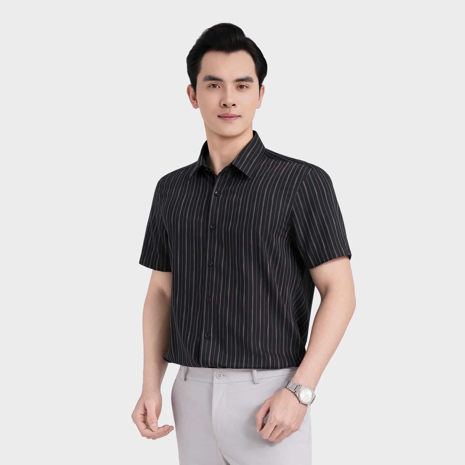 Áo Sơ Mi Nam Aristino Regular Fit ASS608EDP01