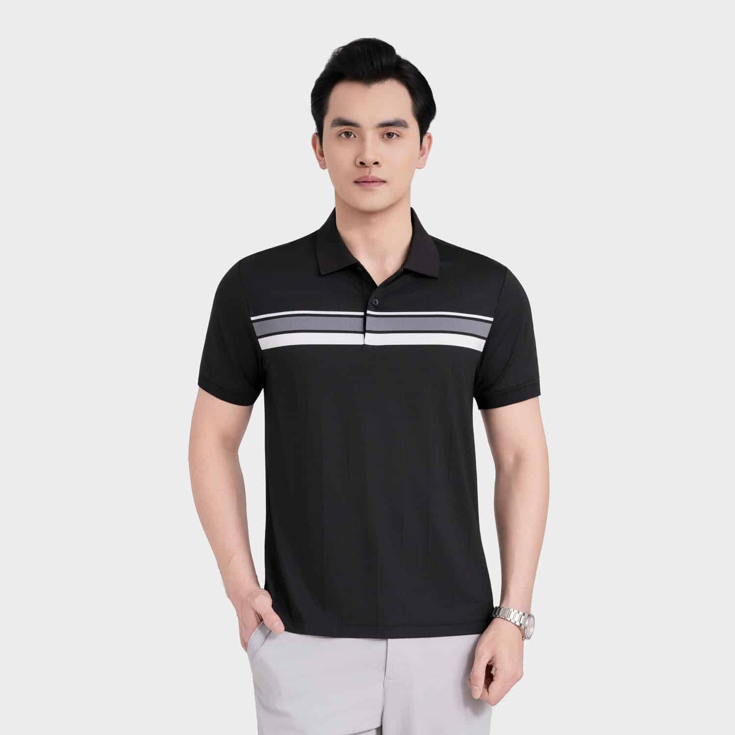 Áo Polo Nam Kẻ Aristino Slim APS208SAH2