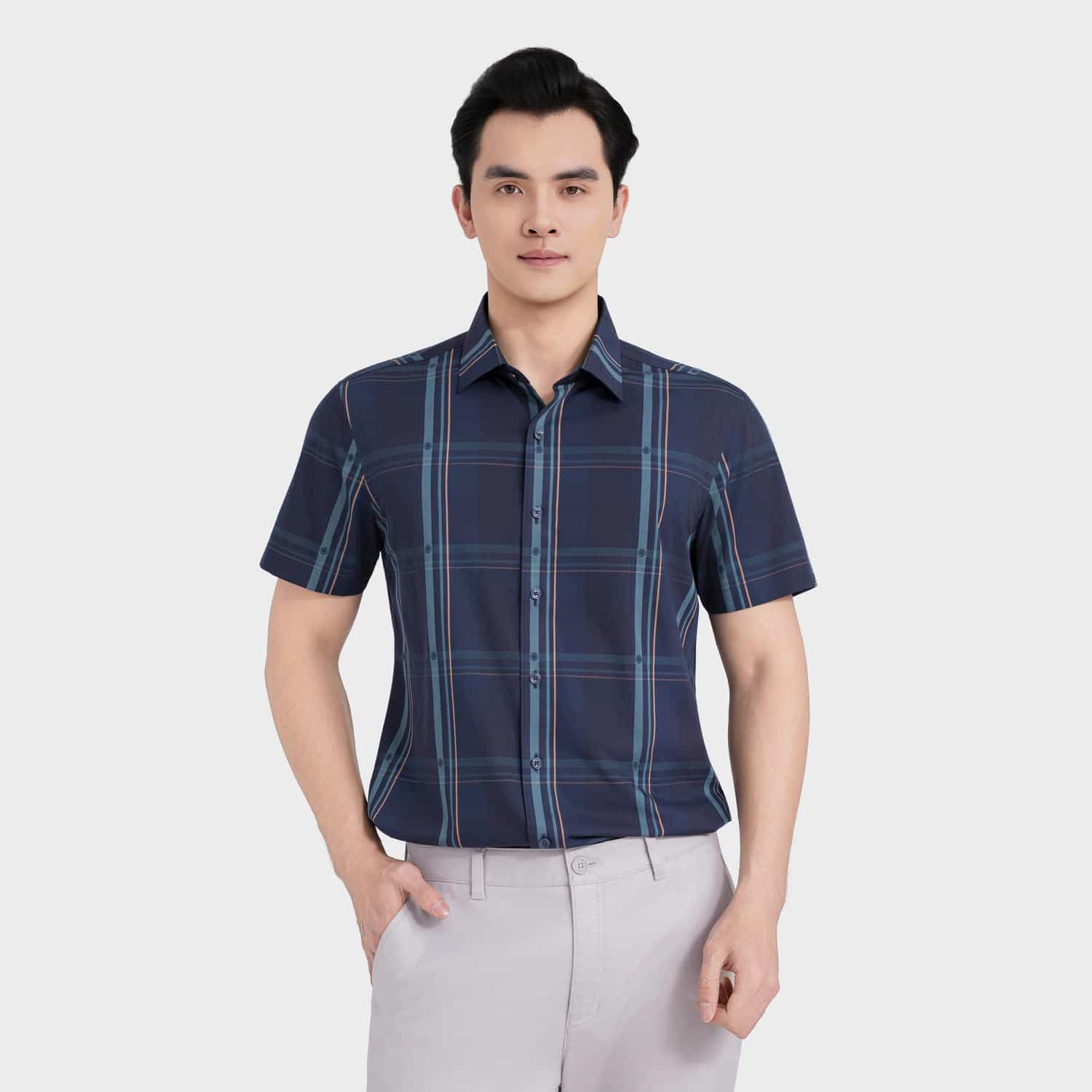 Áo Sơ Mi Nam Họa Tiết Aristino ASS617EDP01