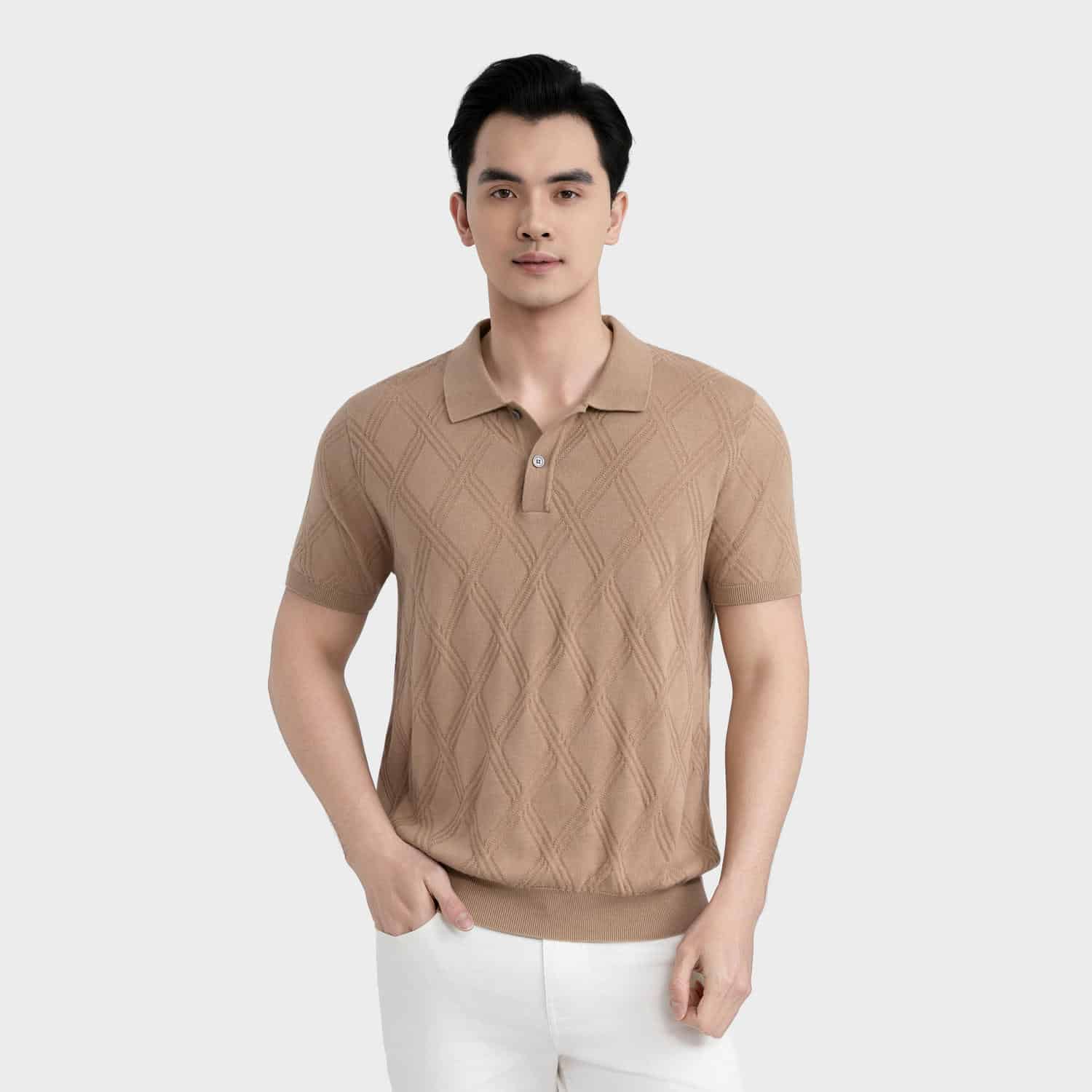 Áo Polo Nam Họa Tiết Cotton Aristino APSU18S0H4
