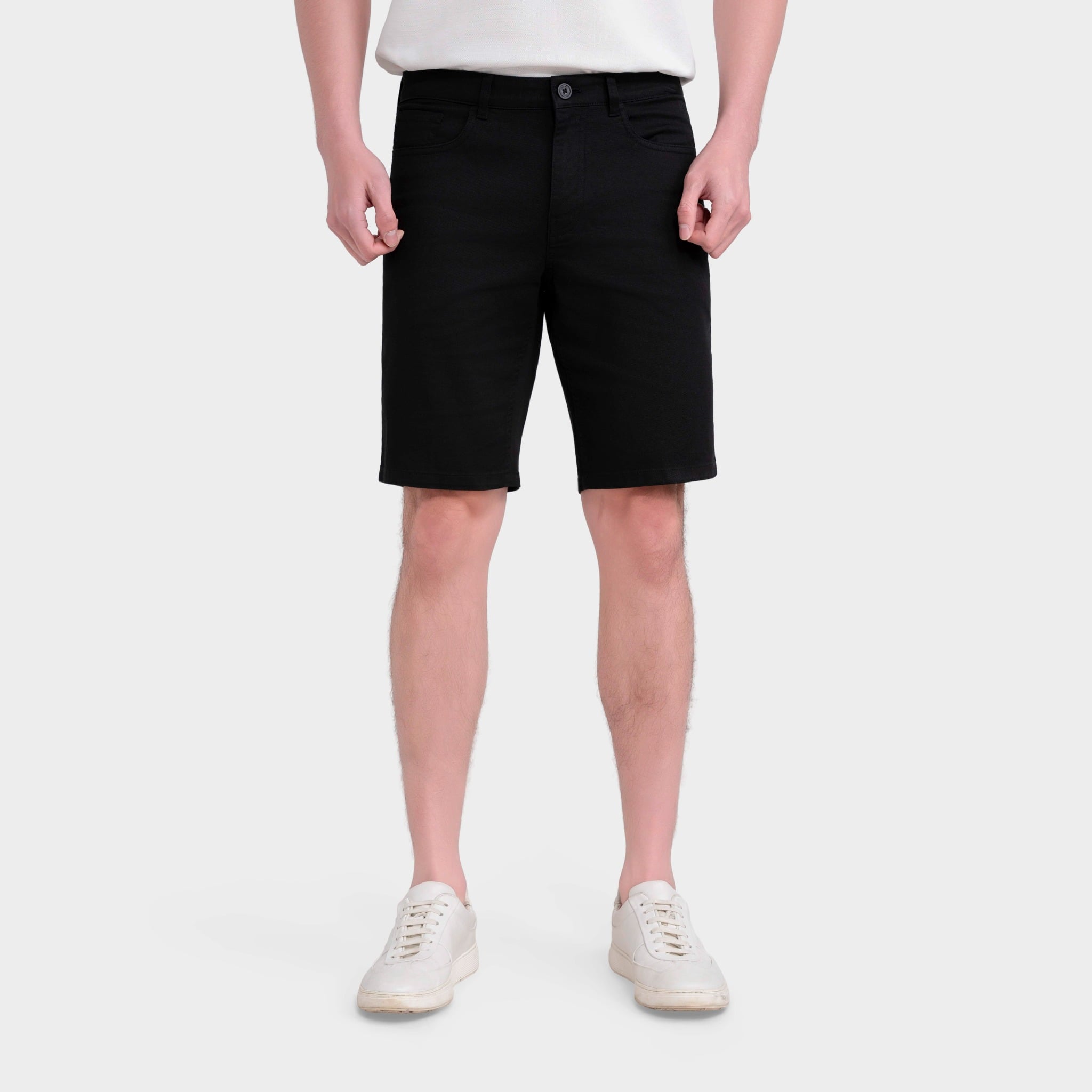 Quần Short Kaki Nam Đen Aristino ASO215SAH2