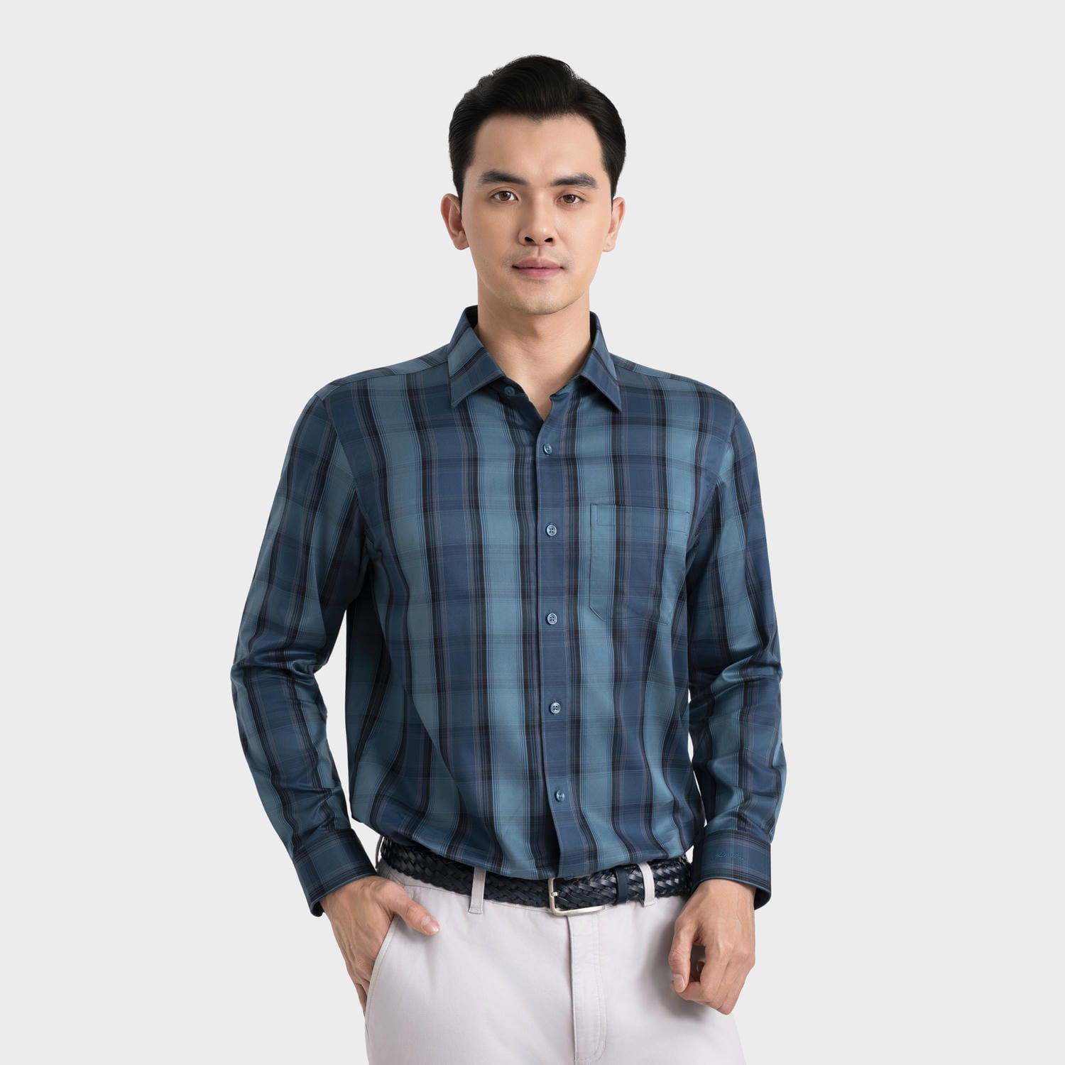 Áo Sơ Mi Nam Cotton Aristino Business Regular Fit 1LS609EDP01