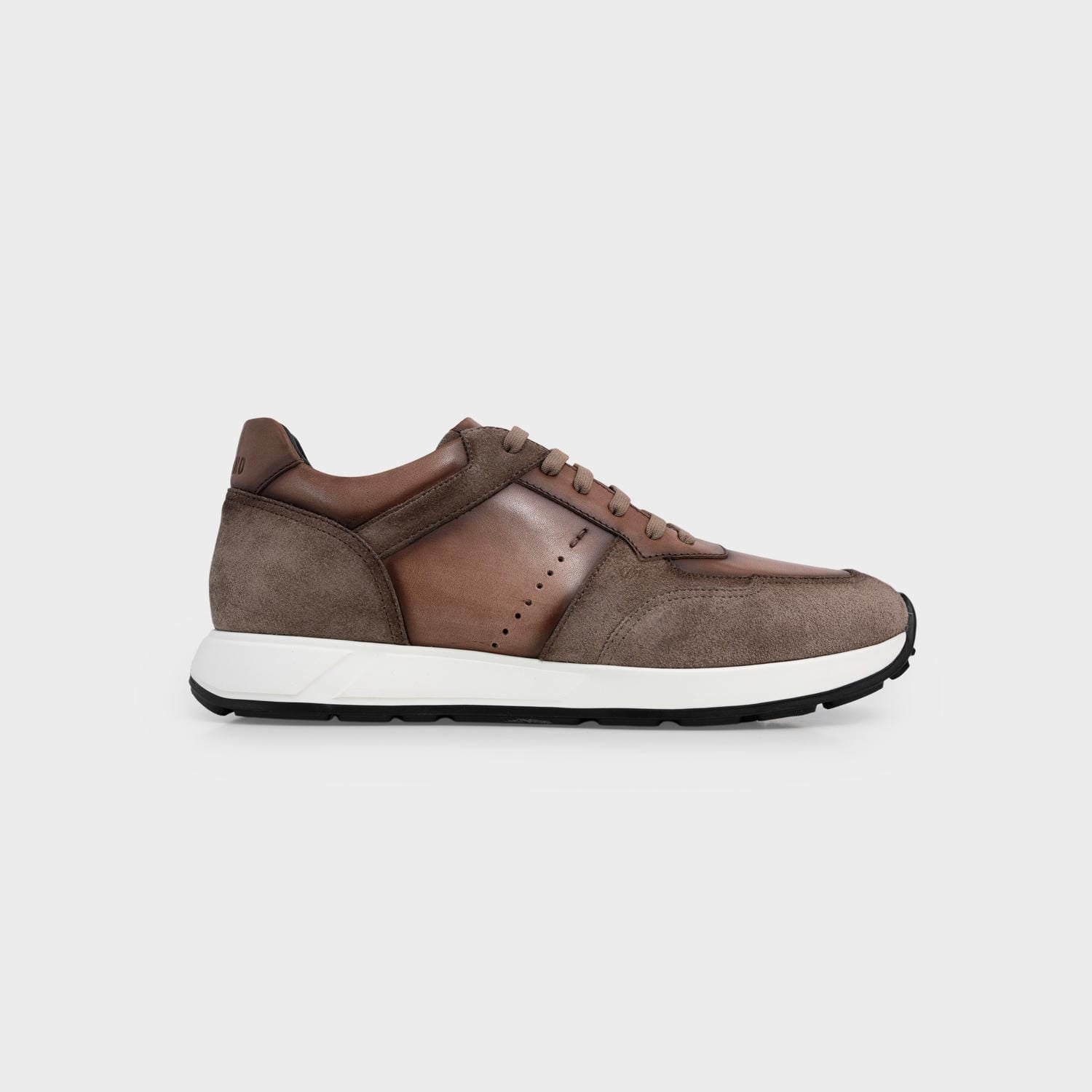 Giày Sneaker Nam Nâu Da Bò Aristino ASH0740S3