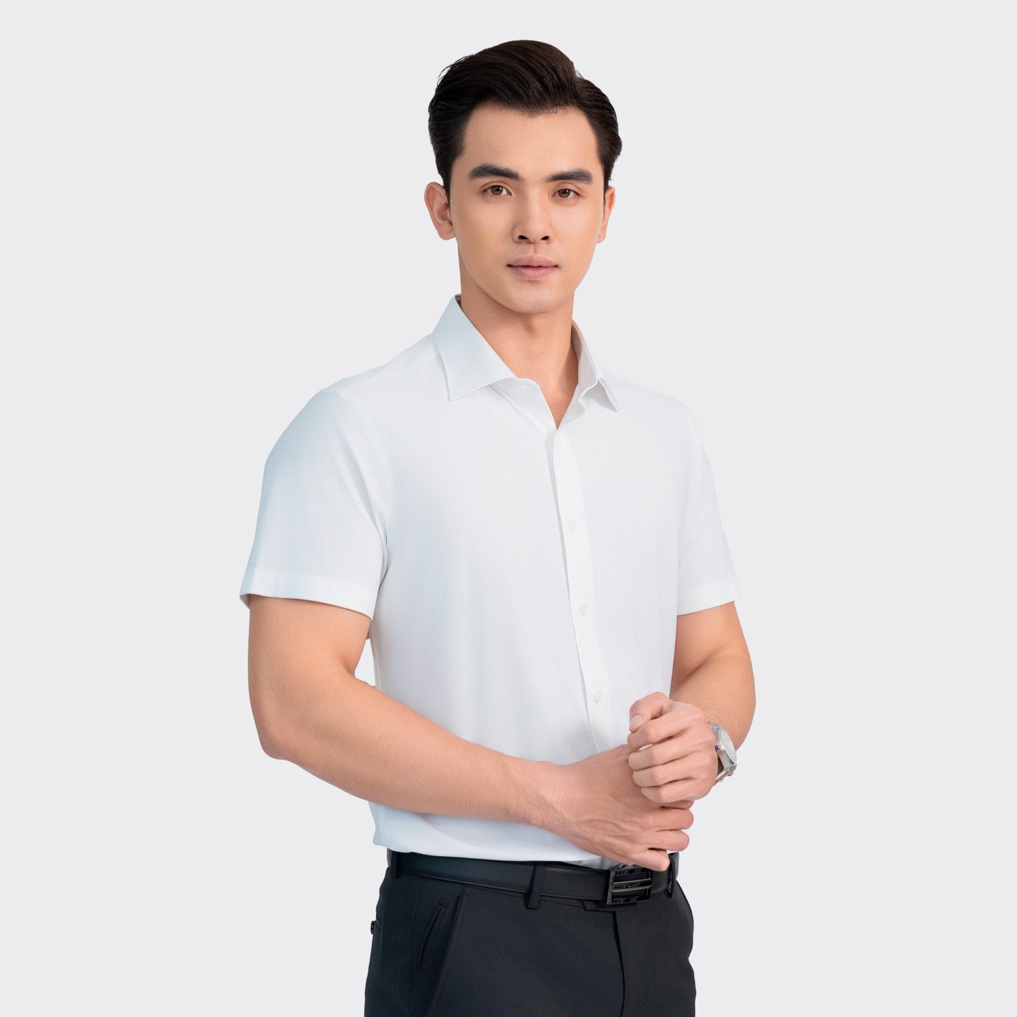 Áo Sơ Mi Trắng Nam Aristino Business 1SS066AZ