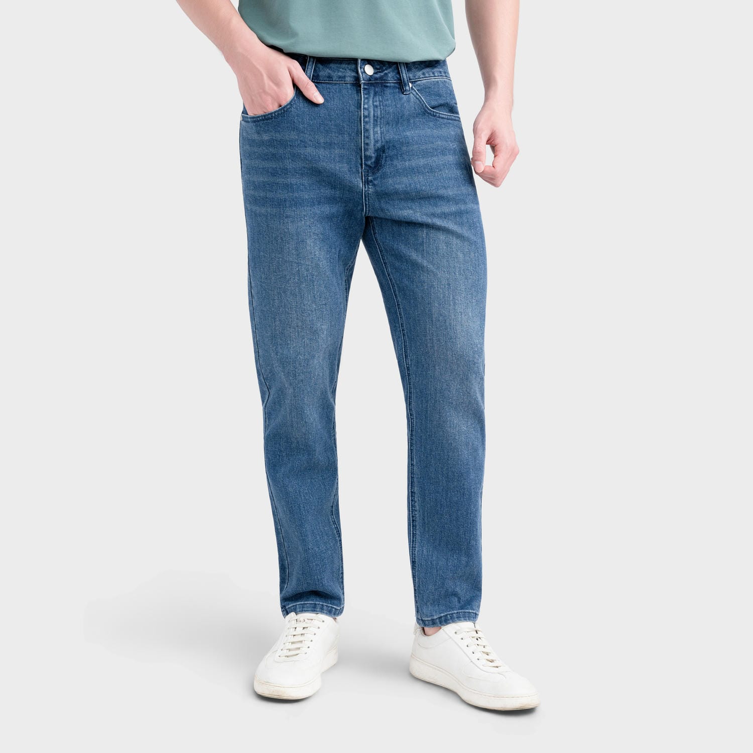 Quần Jeans Nam Hiệu Ứng Giặt Mài Aristino AJN0080S0