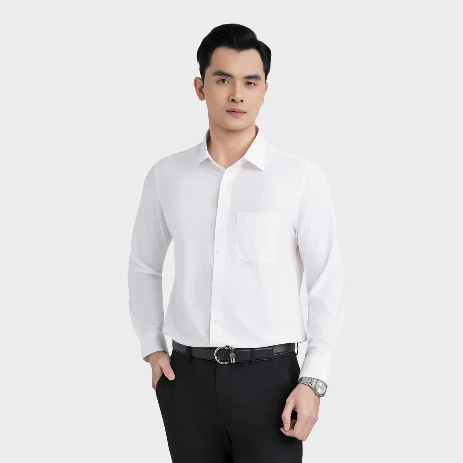Áo Sơ Mi Nam Trắng Aristino Business 1LS610EDP01