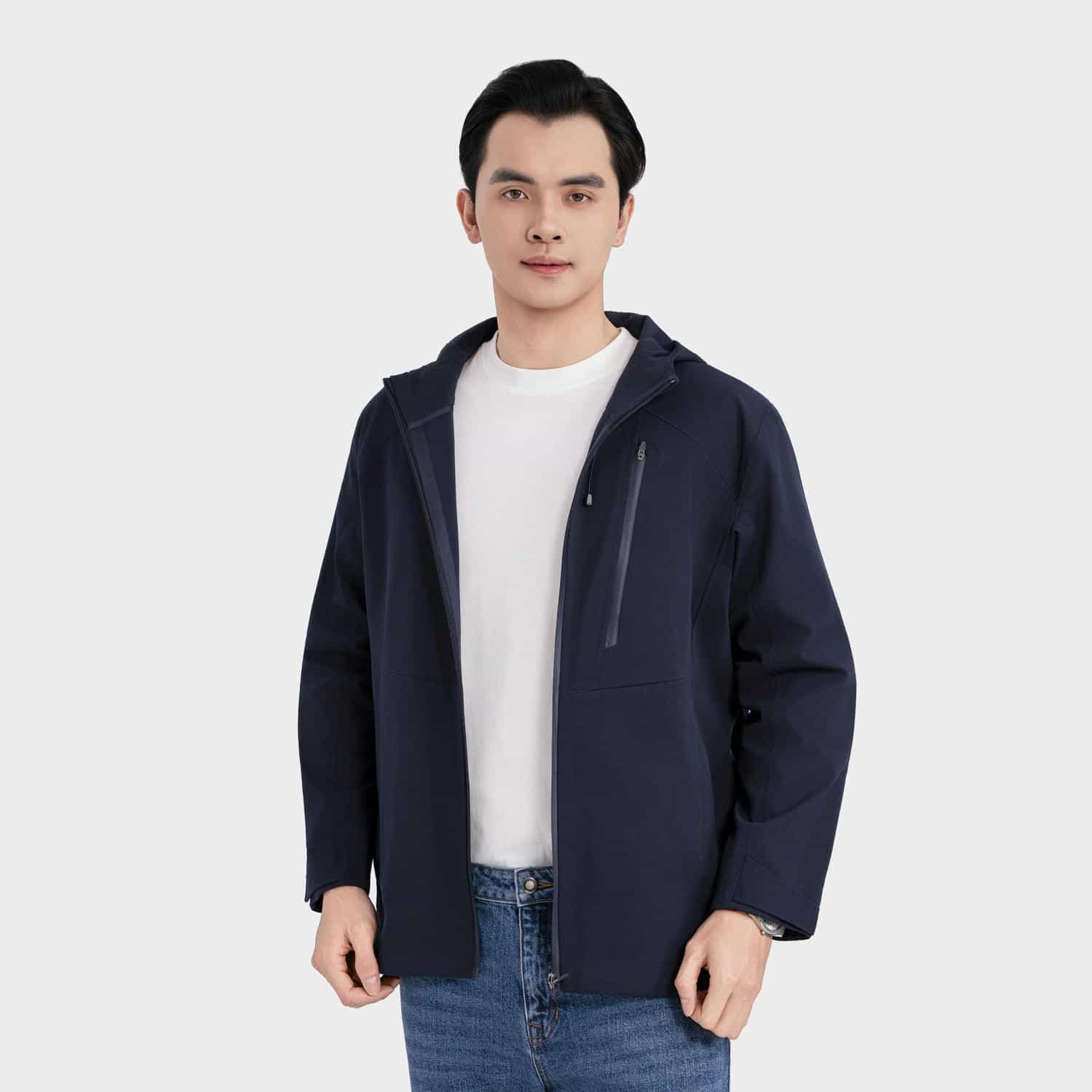 Áo Khoác 1 Lớp Nam Aristino Regular Fit AJK041BS0