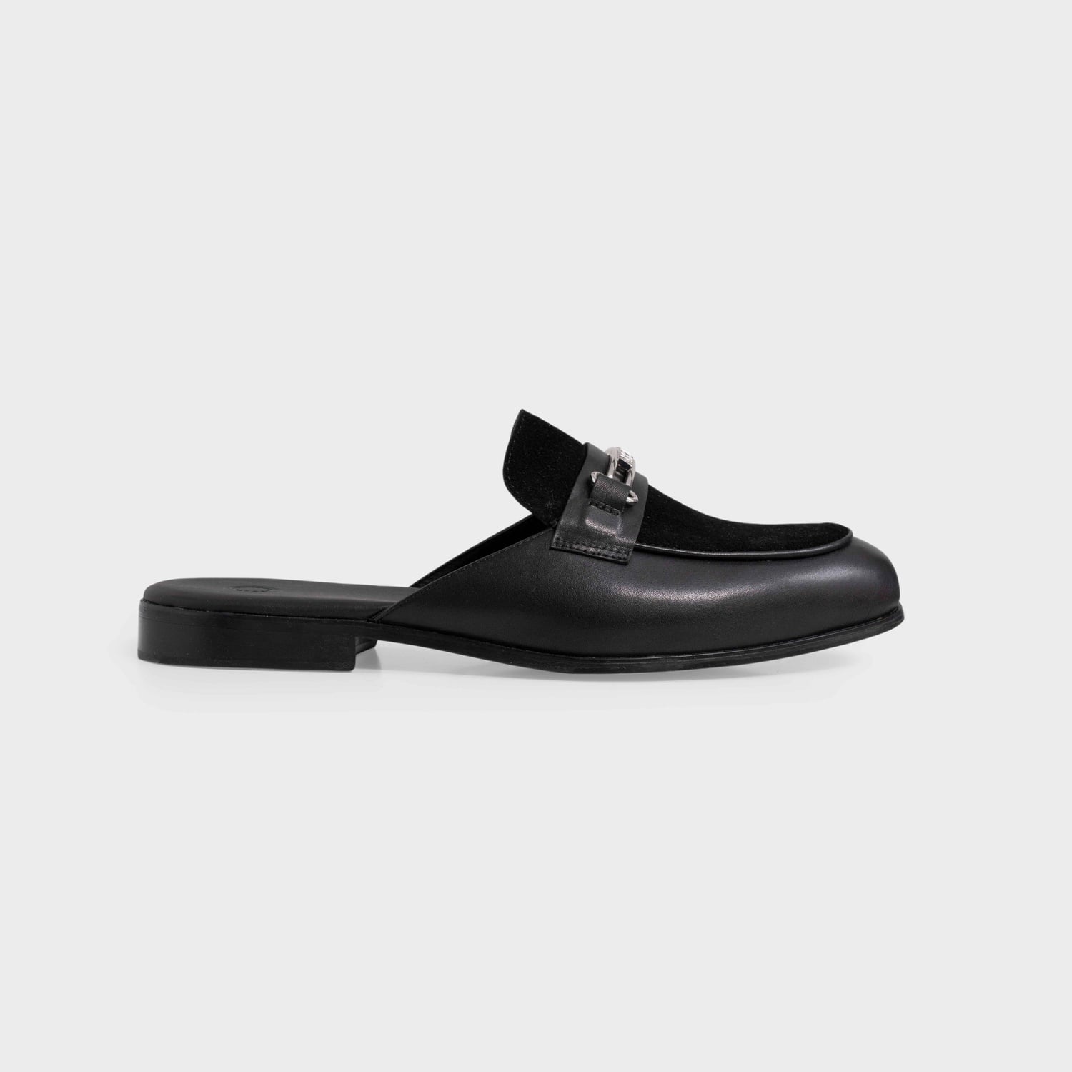 Giày Sục Mules Nam Da Bò Dập Vân Trơn Aristino ASH0620S4