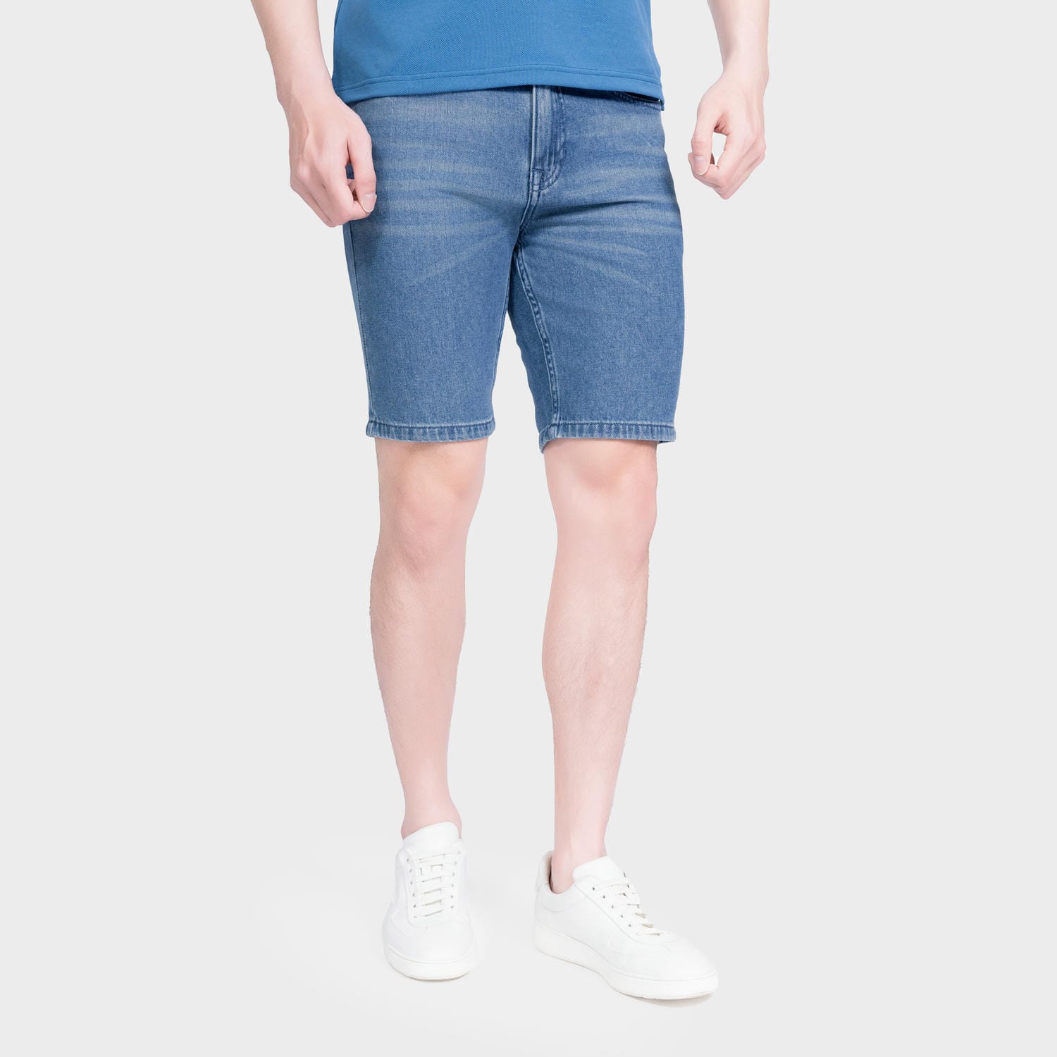 Quần Short Jean Nam Aristino Regular Fit AJH004AS0