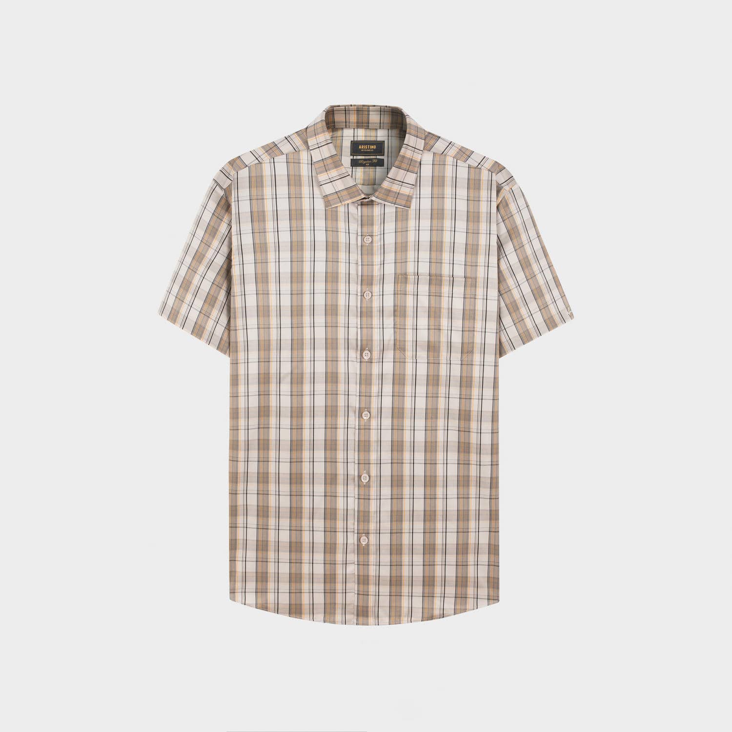 Áo Sơ Mi Nam Kẻ Aristino Business Regular Fit 1SS055AS3