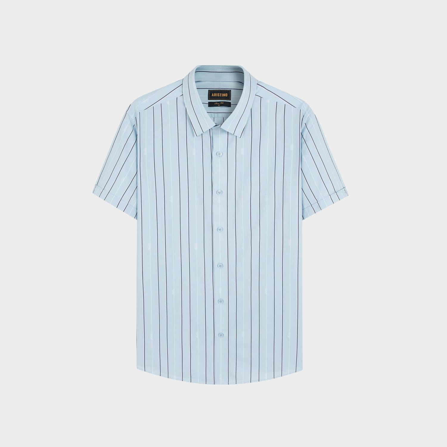 Áo Sơ Mi Nam Xanh Kẻ Aristino Slim Fit ASS115AS3