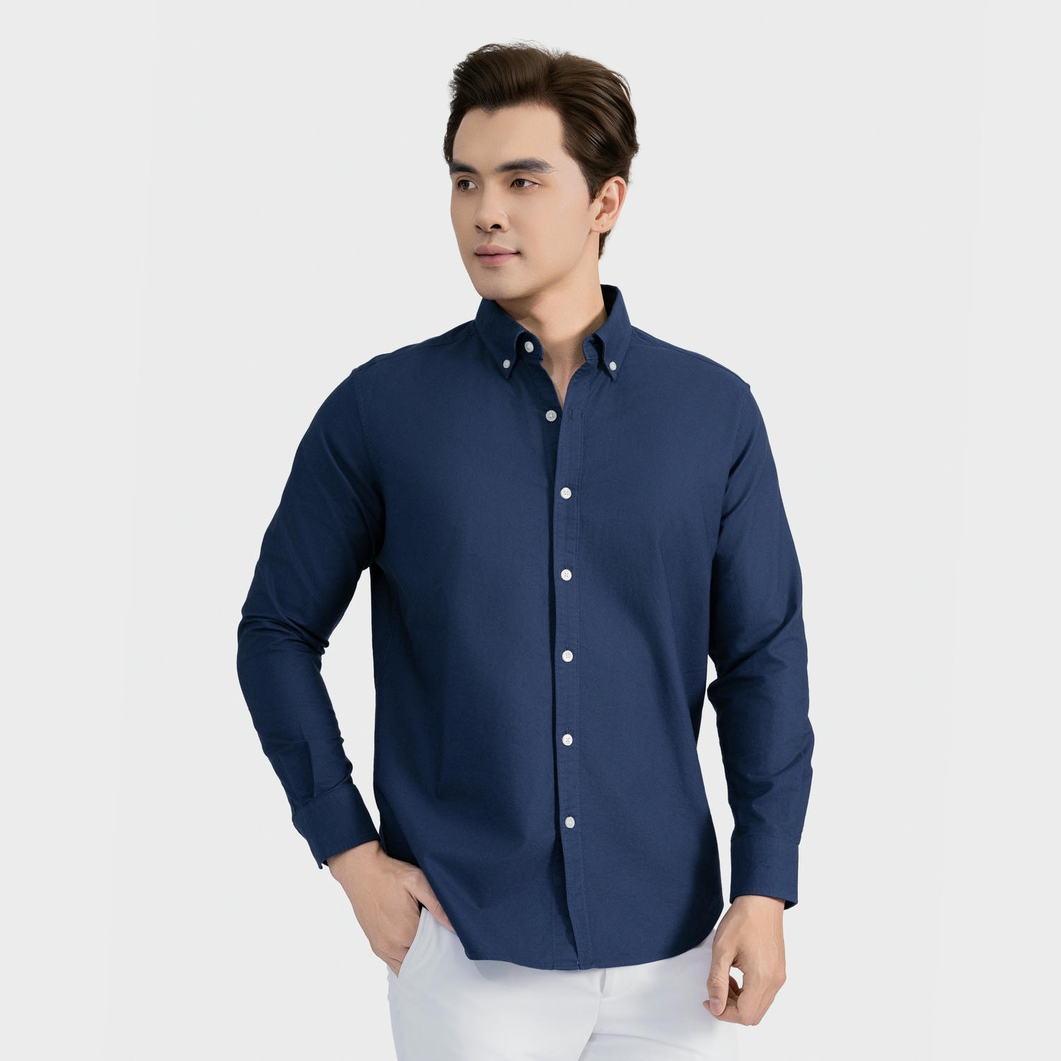 Áo Sơ Mi Nam Cotton Oxford Aristino Brezza ALSU030S0