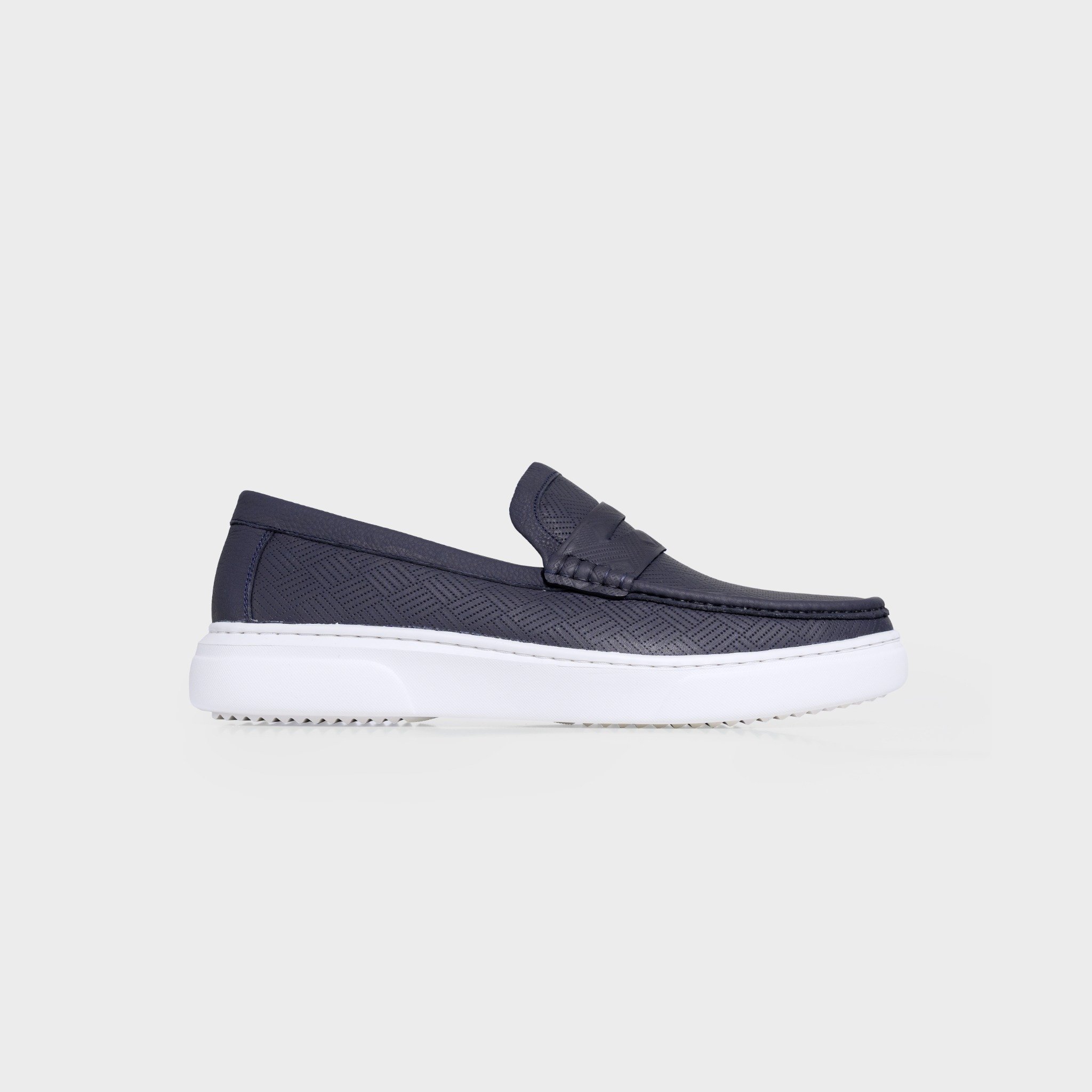 Giày Slip-on Da Nam Aristino Xanh Tím Than ASH0510Z2