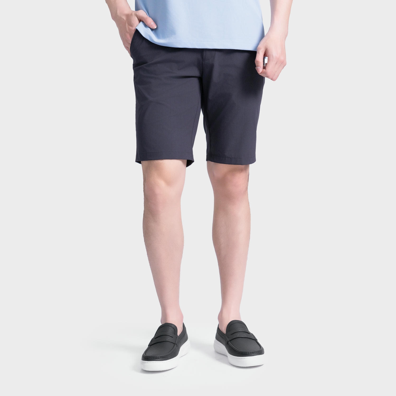 Quần Short Âu Kẻ Nam Aristino Regular Fit ASO059AS3
