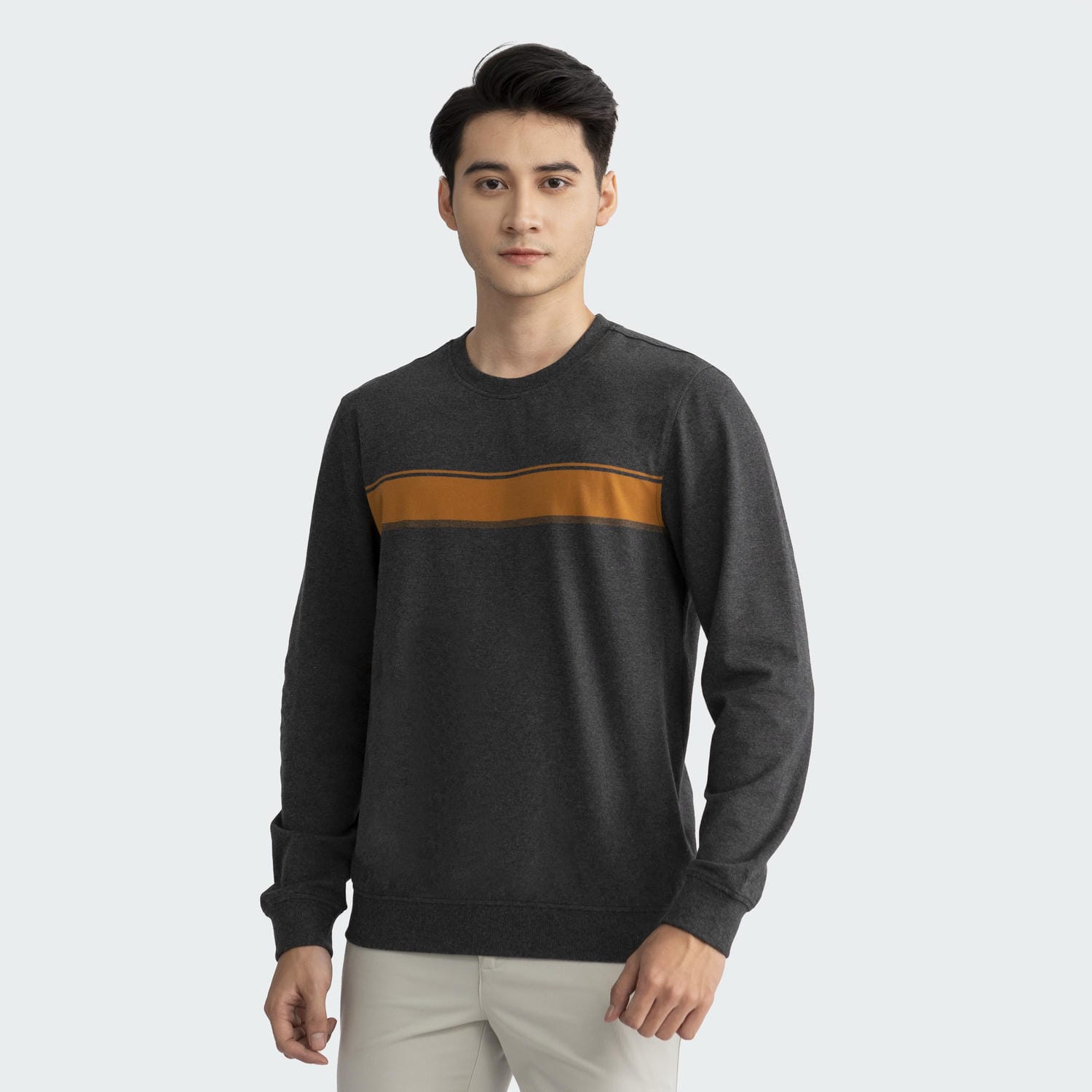 Áo nỉ Sweatshirt Nam Aristino Cotton Regular Fit ASW004W2
