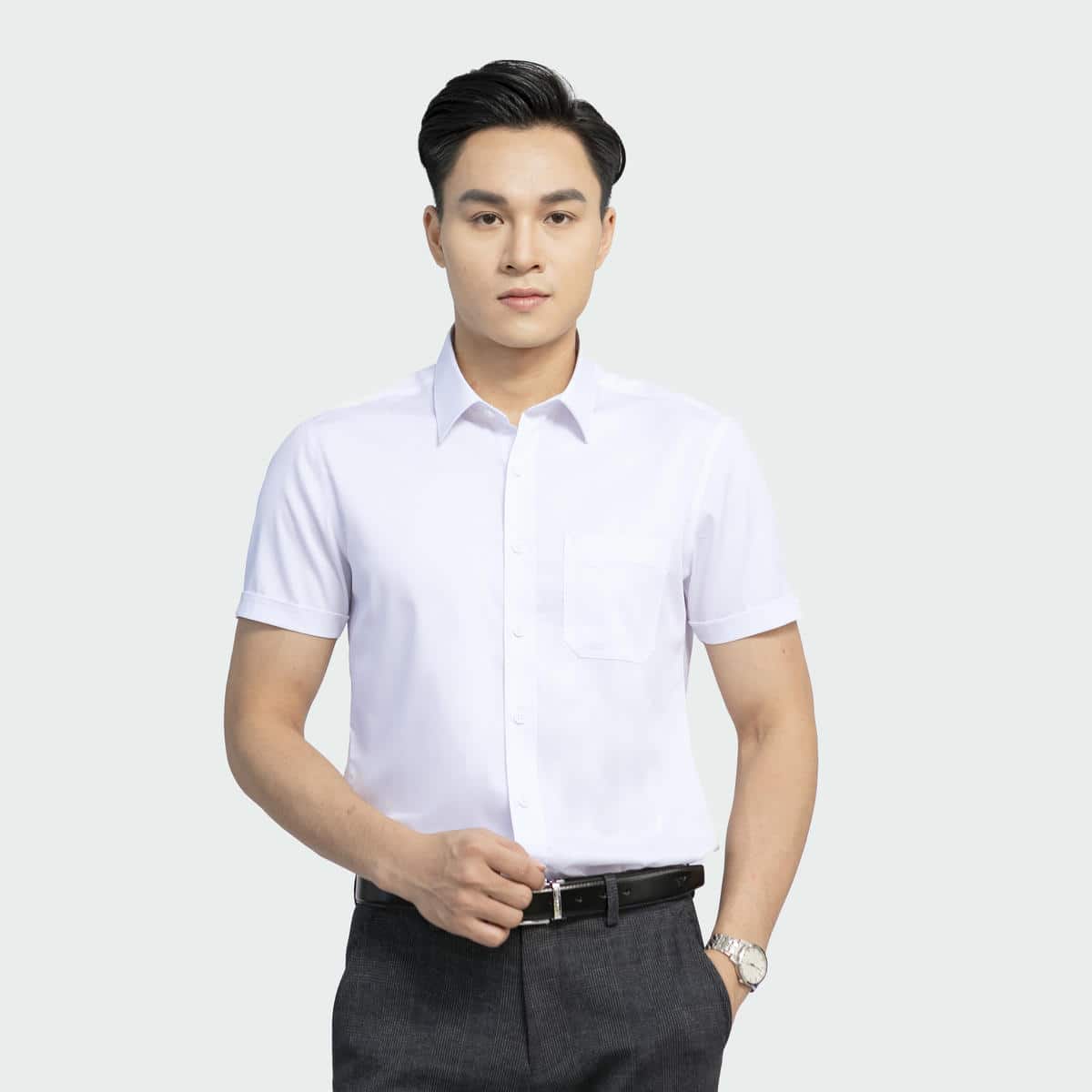 Áo Sơ Mi Trắng Nam Aristino ASSR31