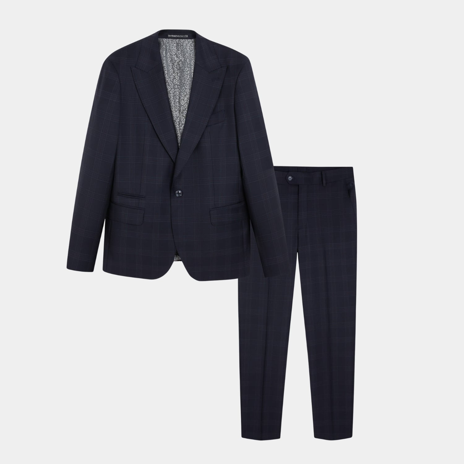 Bộ Suits Nam Xanh Kẻ Aristino Business Premio 1SU0020S0