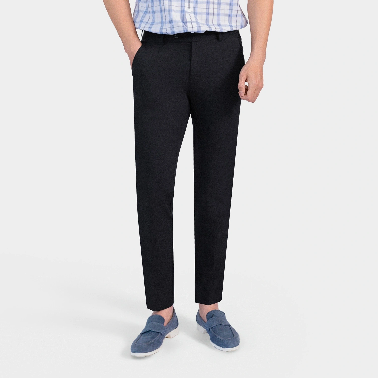 Quần Âu Nam Đen Slim Fit Aristino ATR0350S2