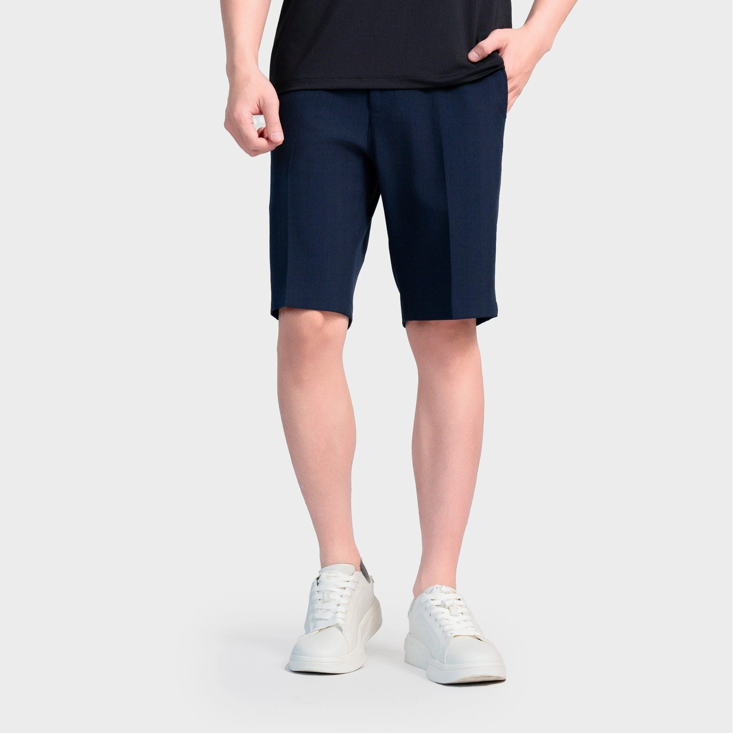 Insidemen Quần Short Nam Regular Fit ISO032AS1 – Short Âu Kẻ Cao Cấp, Form Đẹp…