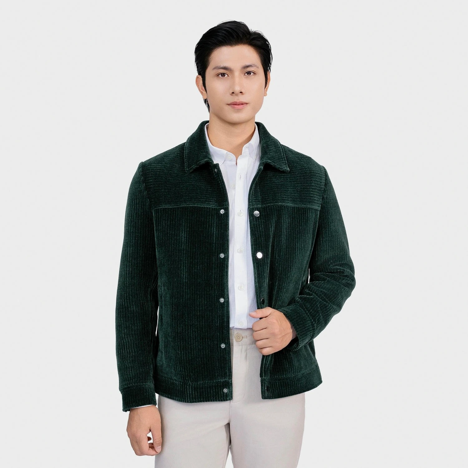 Áo Khoác 2 Lớp Nam Kẻ Aristino Regular Fi AJK027BS0