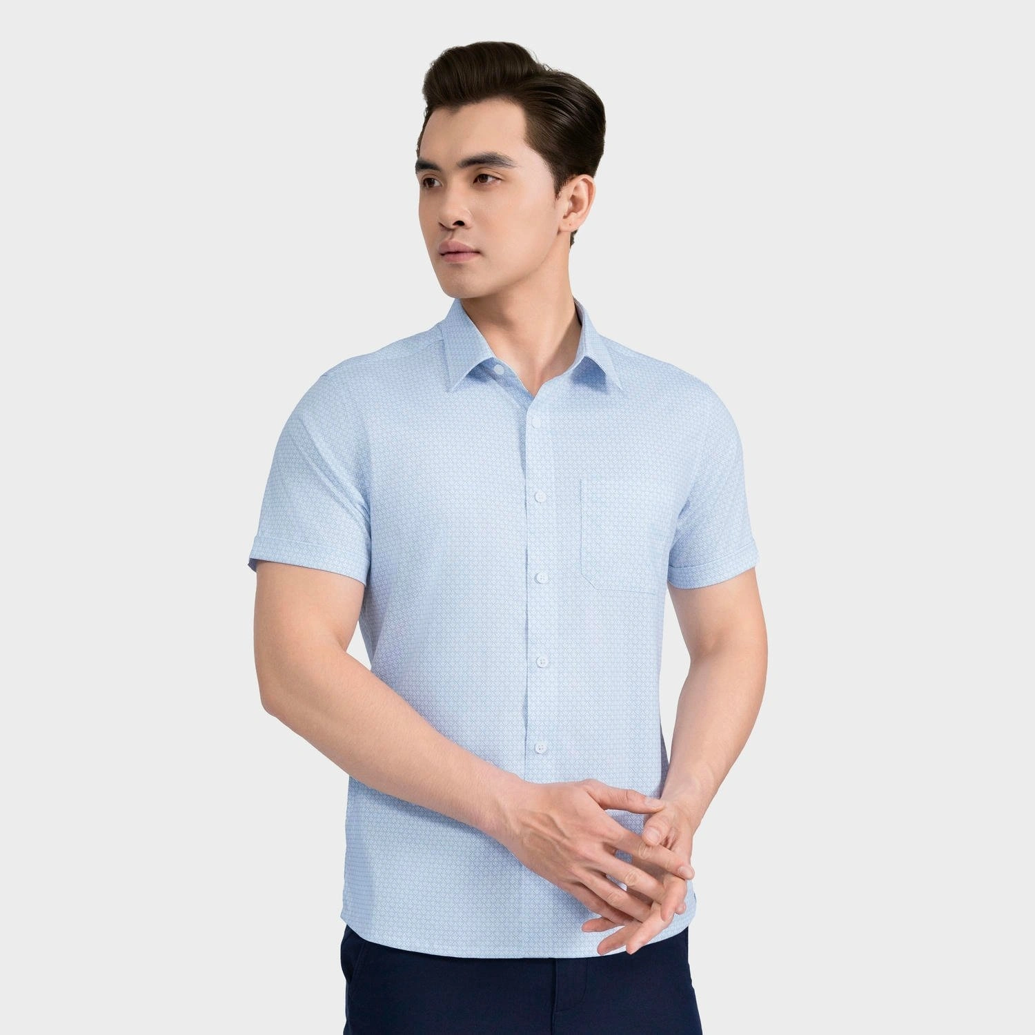Áo Sơ Mi Nam Aristino Perfect fit in họa tiết ASS032AS3