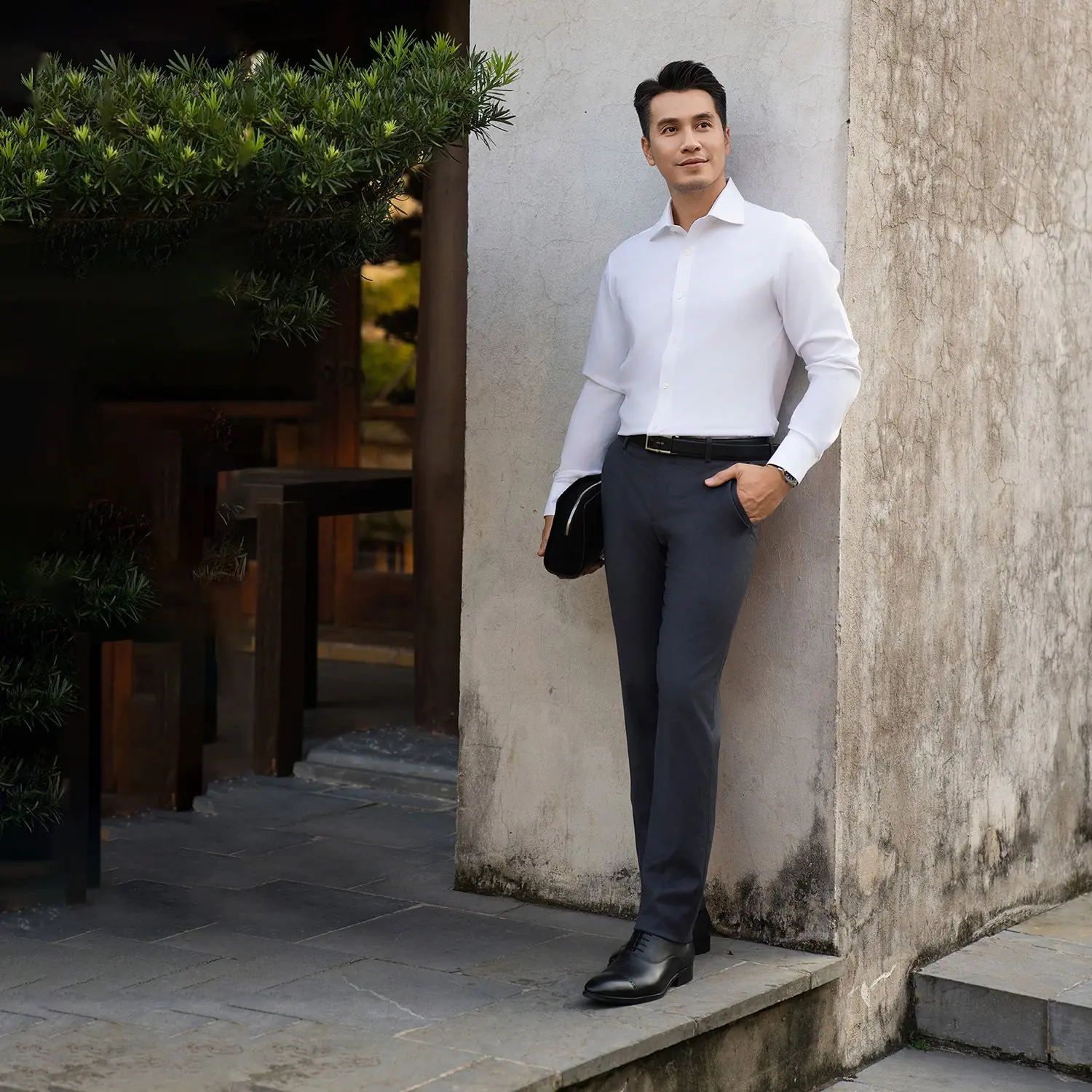Quần âu Nam Aristino Wool lông cừu 1TR0190Z