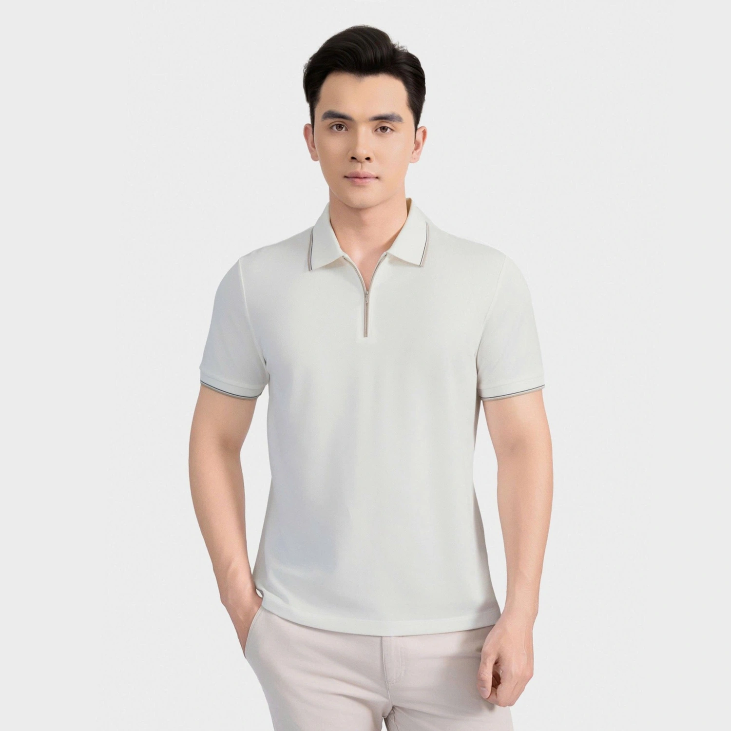 Áo Polo Classic Nam Aristino Business Silk Tơ Tằm 1PS074AS3