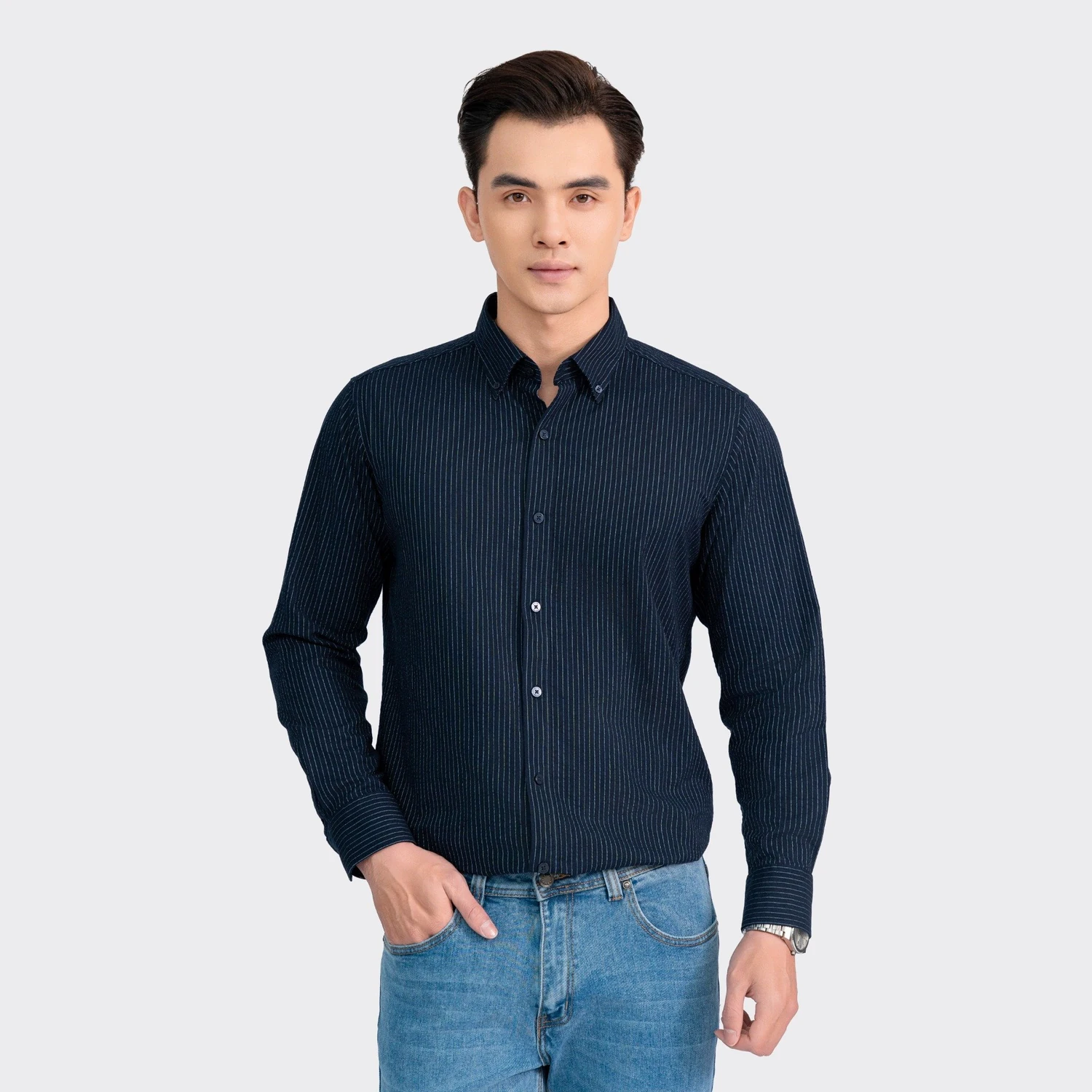 Áo Sơ Mi Kẻ Nam Aristino ALS1840Z