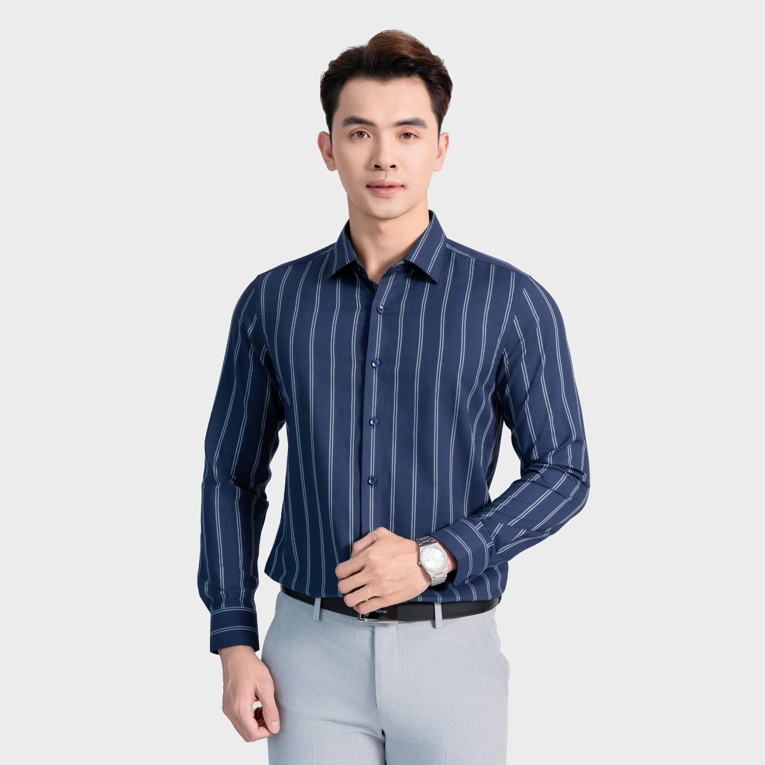 Áo Sơ Mi Kẻ Nam Aristino ALS1880Z