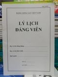 Lý lịch đảng viên- Mẫu 1 HSDV