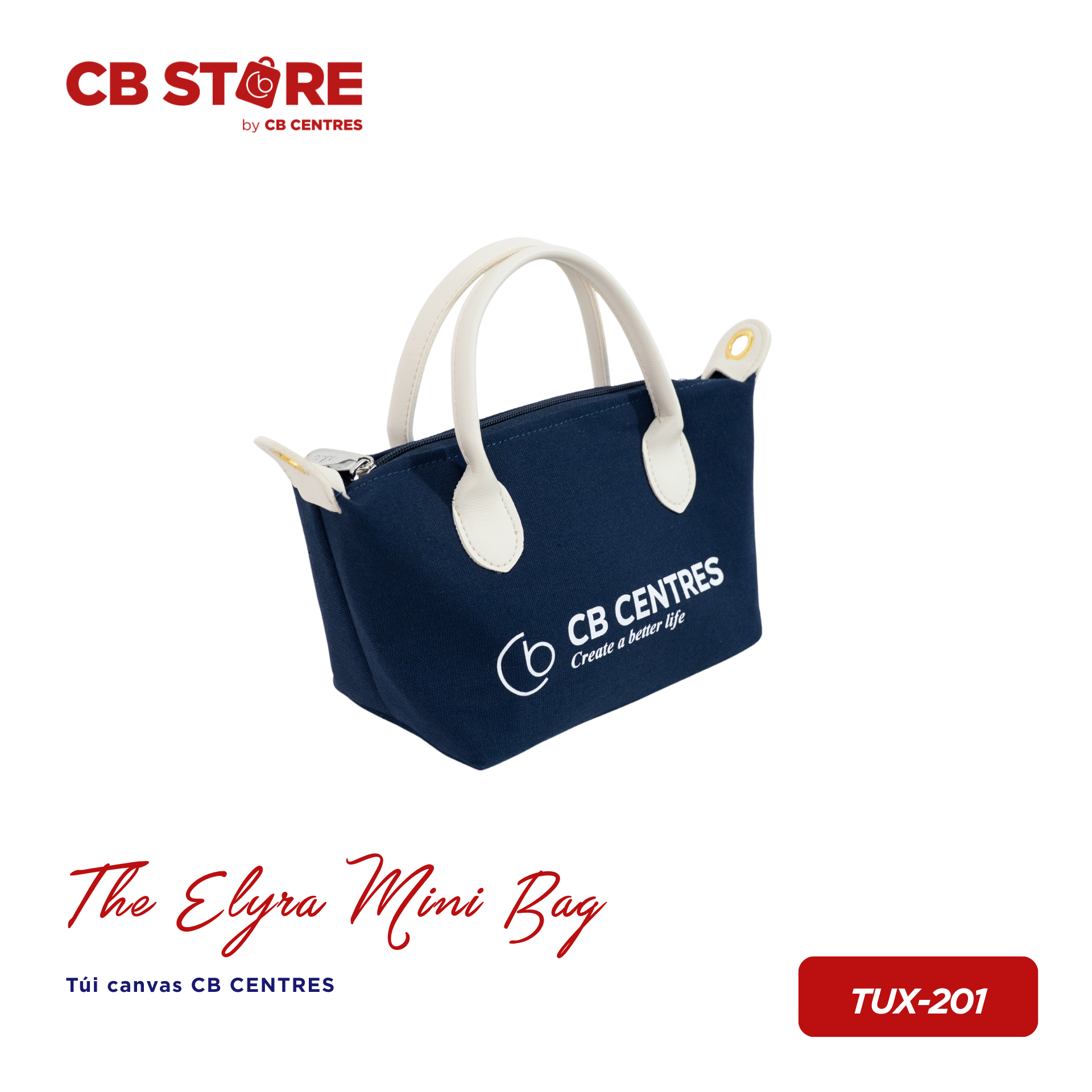 Túi canvas CB CENTRES The Elyra Mini Bag - Xanh navy