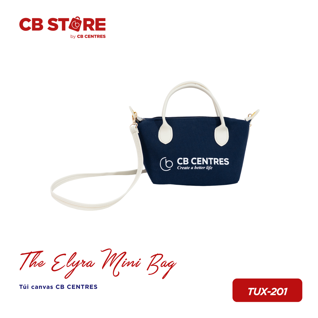 Túi canvas CB CENTRES The Elyra Mini Bag - Xanh navy