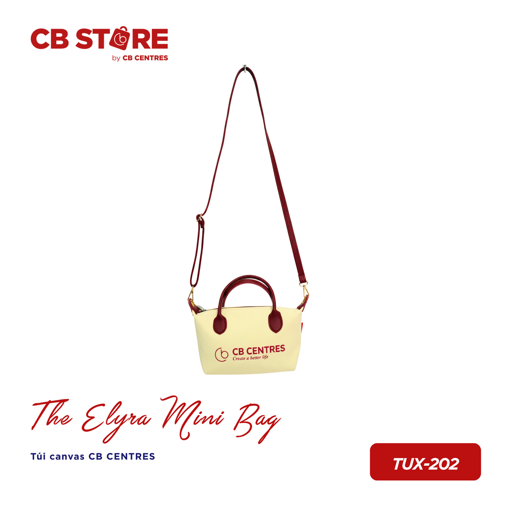 Túi canvas CB CENTRES The Elyra Mini Bag - Vàng kem