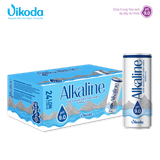 Thùng 24 lon Vikoda Nước Khoáng Kiềm Thiên Nhiên Alkaline lon 330 ml 