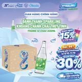  Thùng 12 chai Đảnh Thạnh Nước Khoáng Ngọt Hương Chanh chai RGB 430ml 