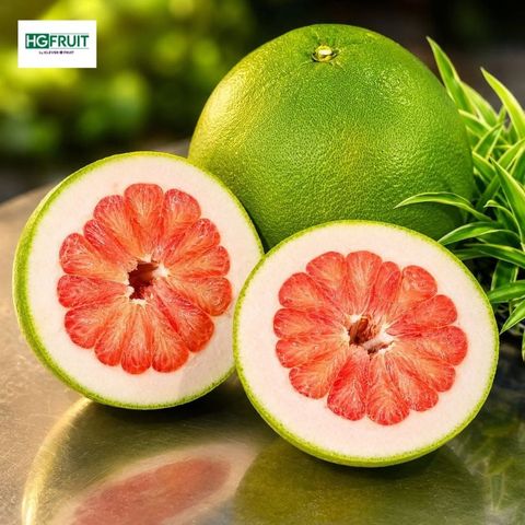  Bưởi Hồng Da Xanh Xuất Khẩu 