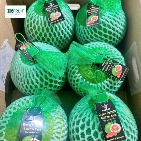  Bưởi Hồng Da Xanh Xuất Khẩu 