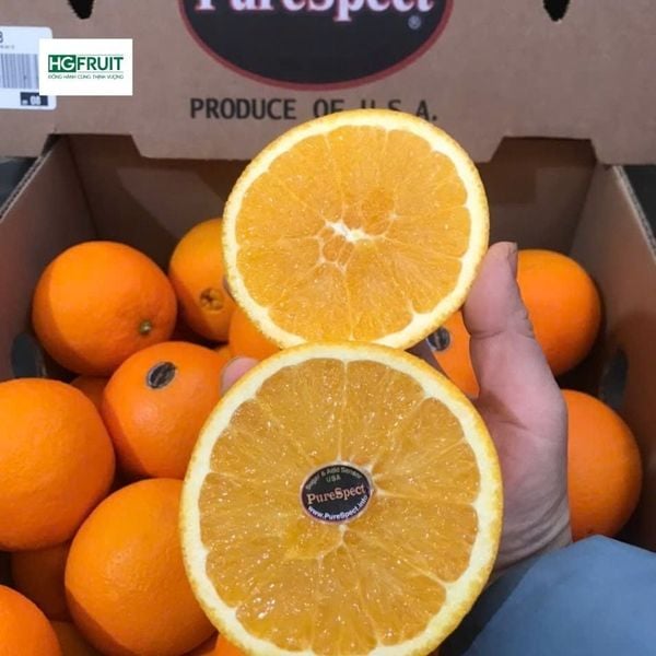 Cam Vàng Mỹ Purespect nhập khẩu chính ngạch tại Hoàng Giang Fruit